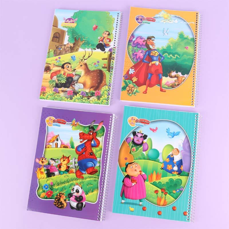 دفتر سیمی 80 برگ داستانی پیک فدک کد 018